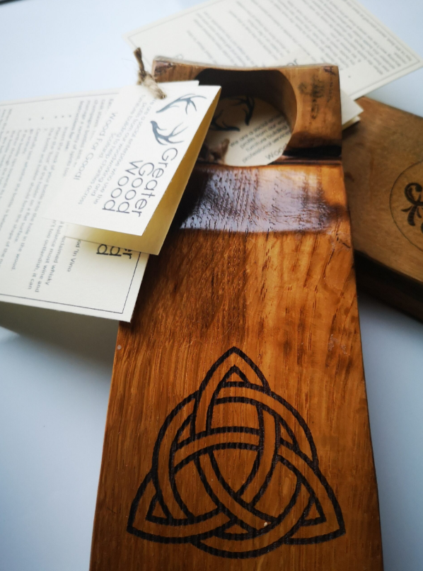 Reclaimed Whisky Wood Bottle Balance