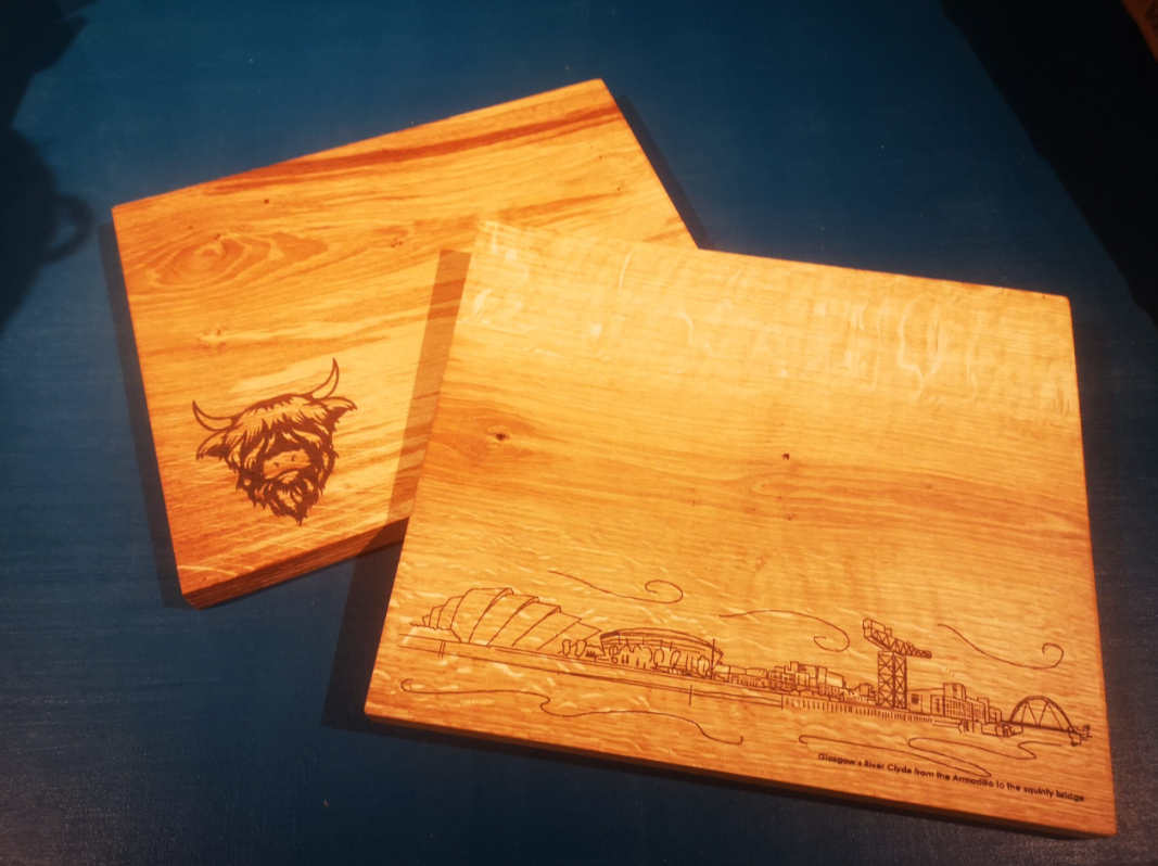 Scottish Sustainable Oak Cheese/Chopping Board