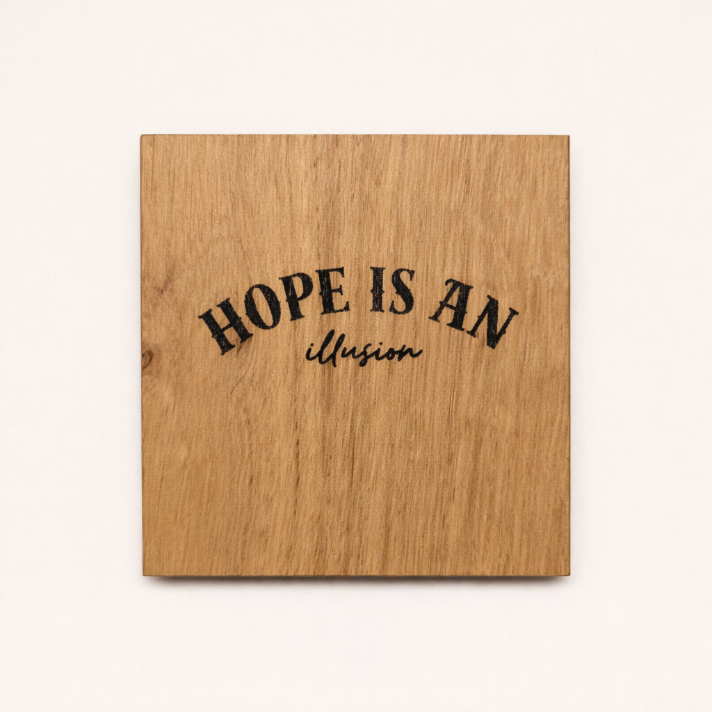 Scottish Hardwood Coaster Set - Nihilism