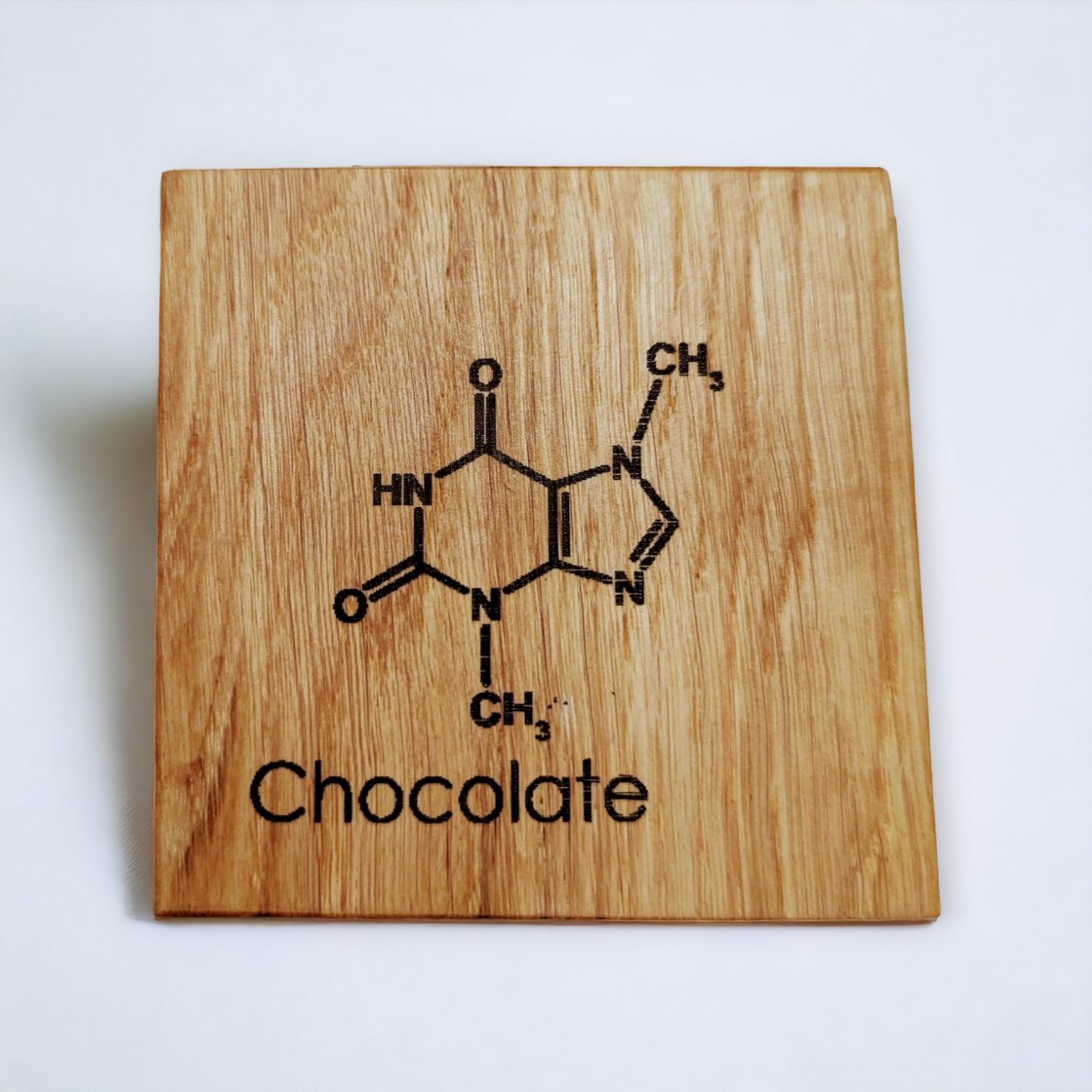 Scottish sustainable oak coaster set - molecules