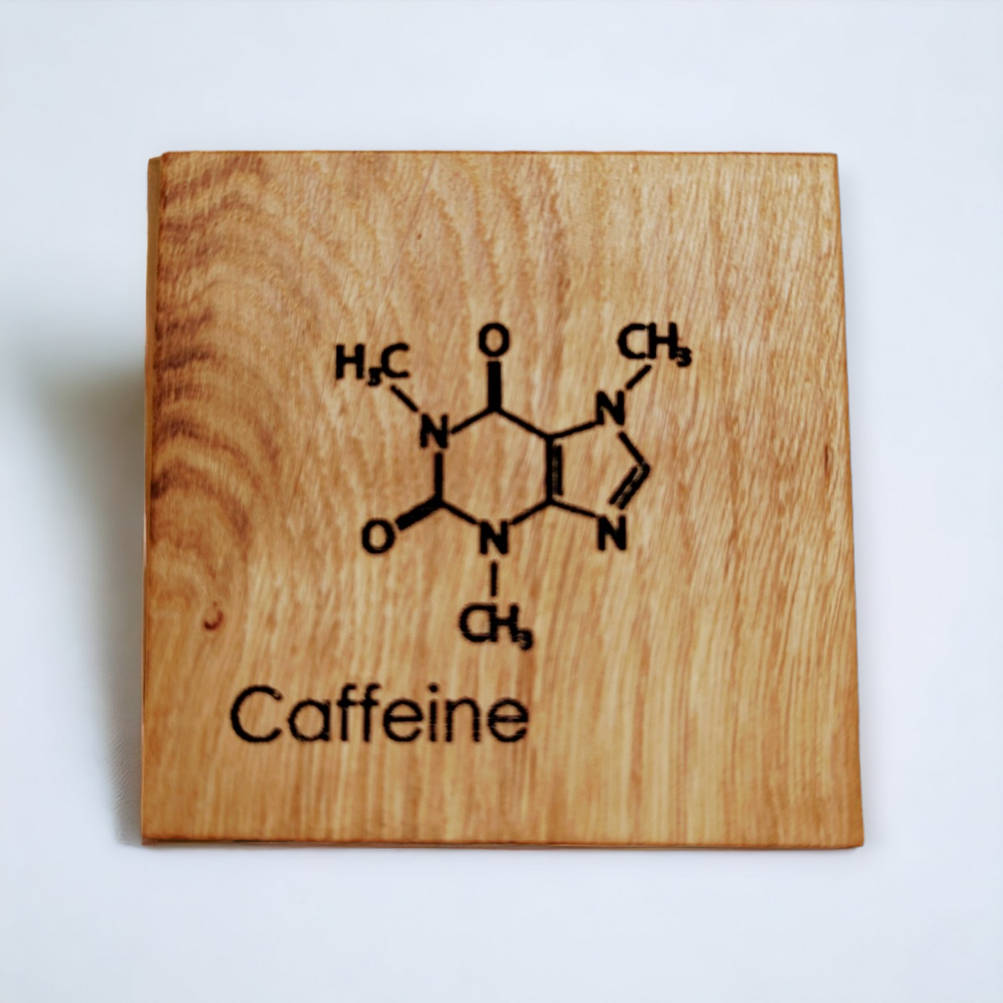 Scottish sustainable oak coaster set - molecules