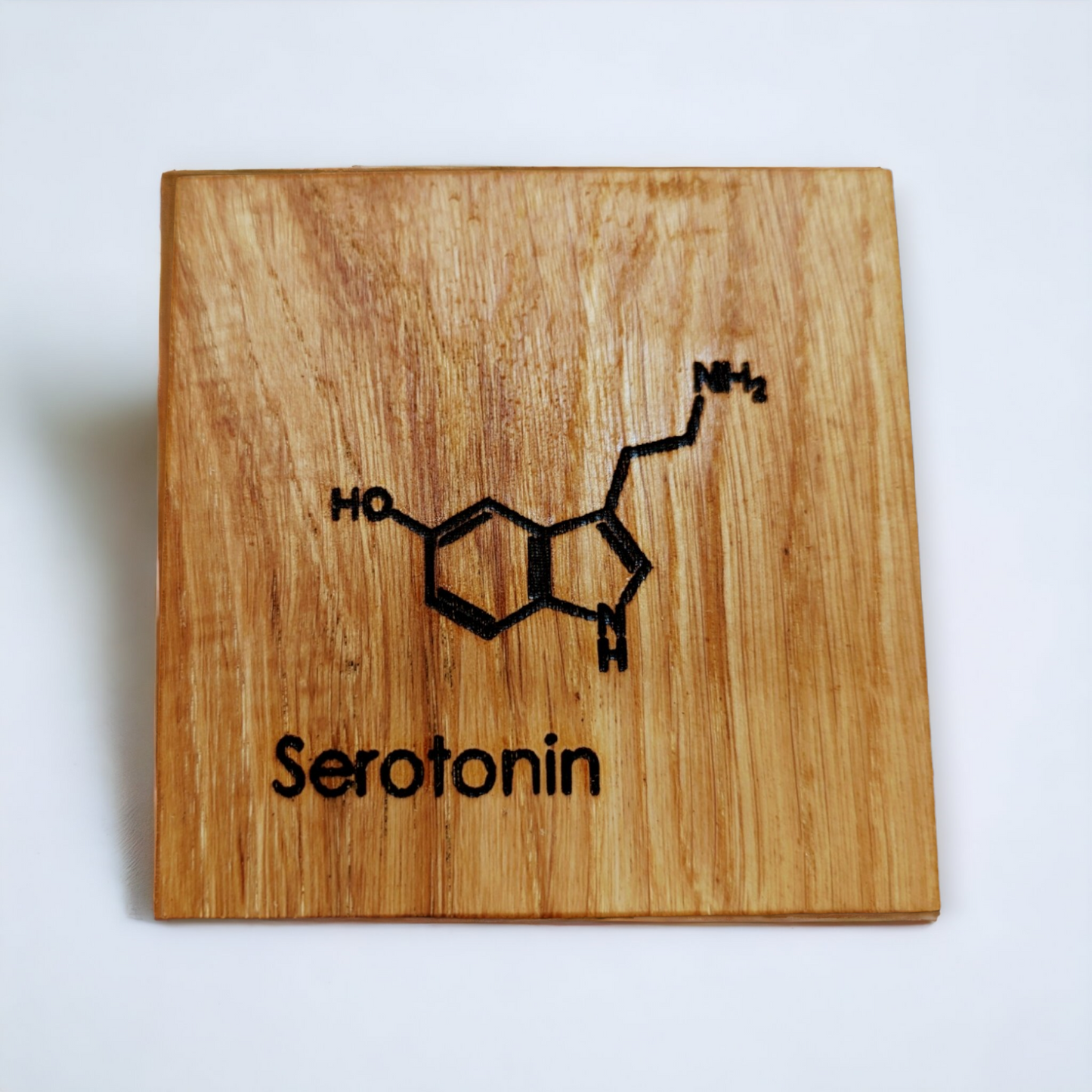 Scottish sustainable oak coaster set - molecules