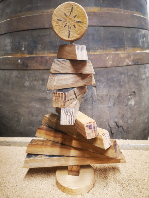 Reclaimed Whisky Wood Christmas Tree