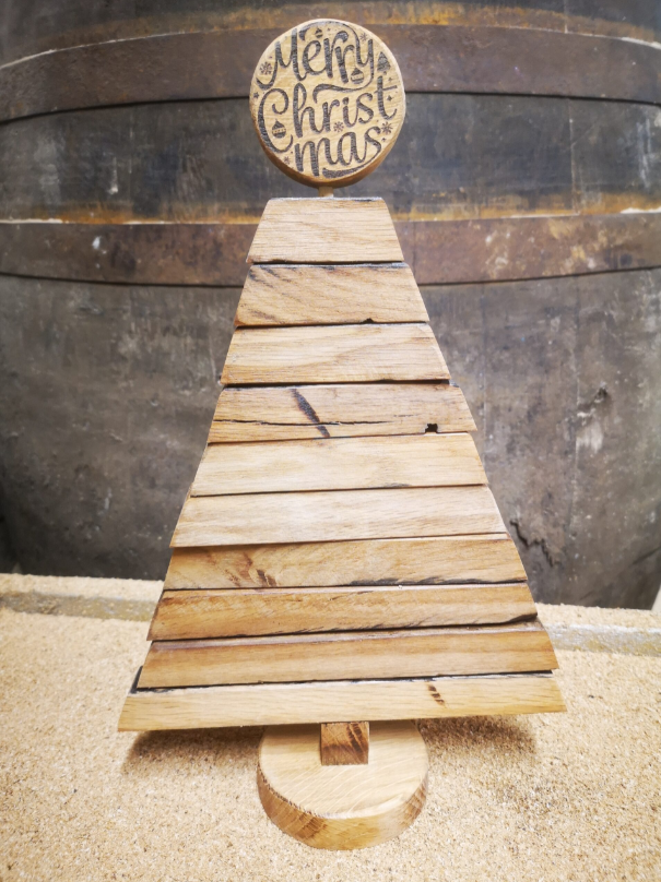 Reclaimed Whisky Wood Christmas Tree