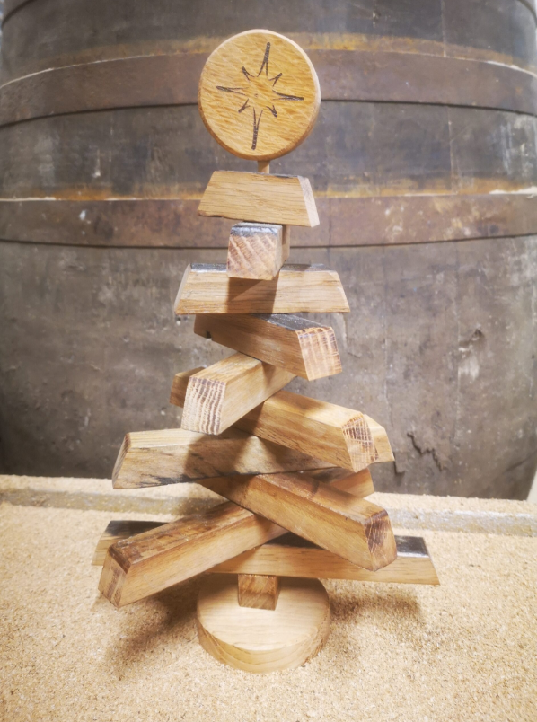 Reclaimed Whisky Wood Christmas Tree