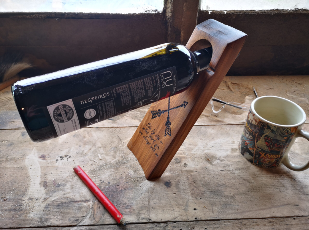 Reclaimed Whisky Wood Bottle Balance